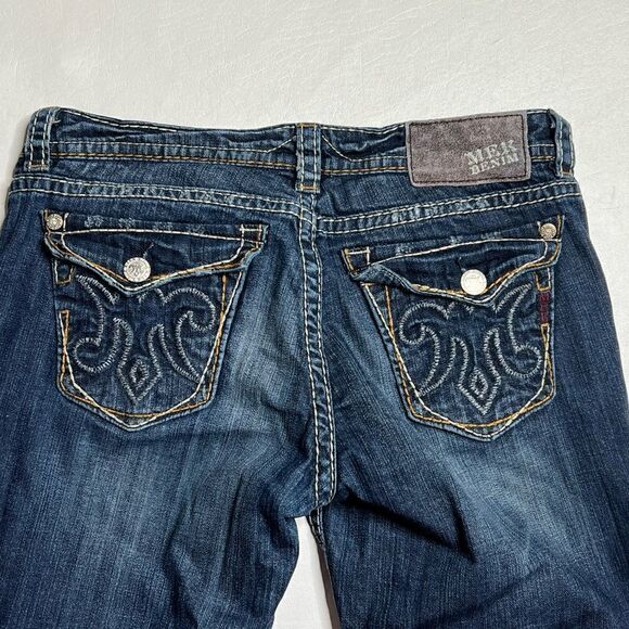MEK| Slight Factory Distressed New Mazatlan Boot CutāDenimāJeans - Picture 7 of 7